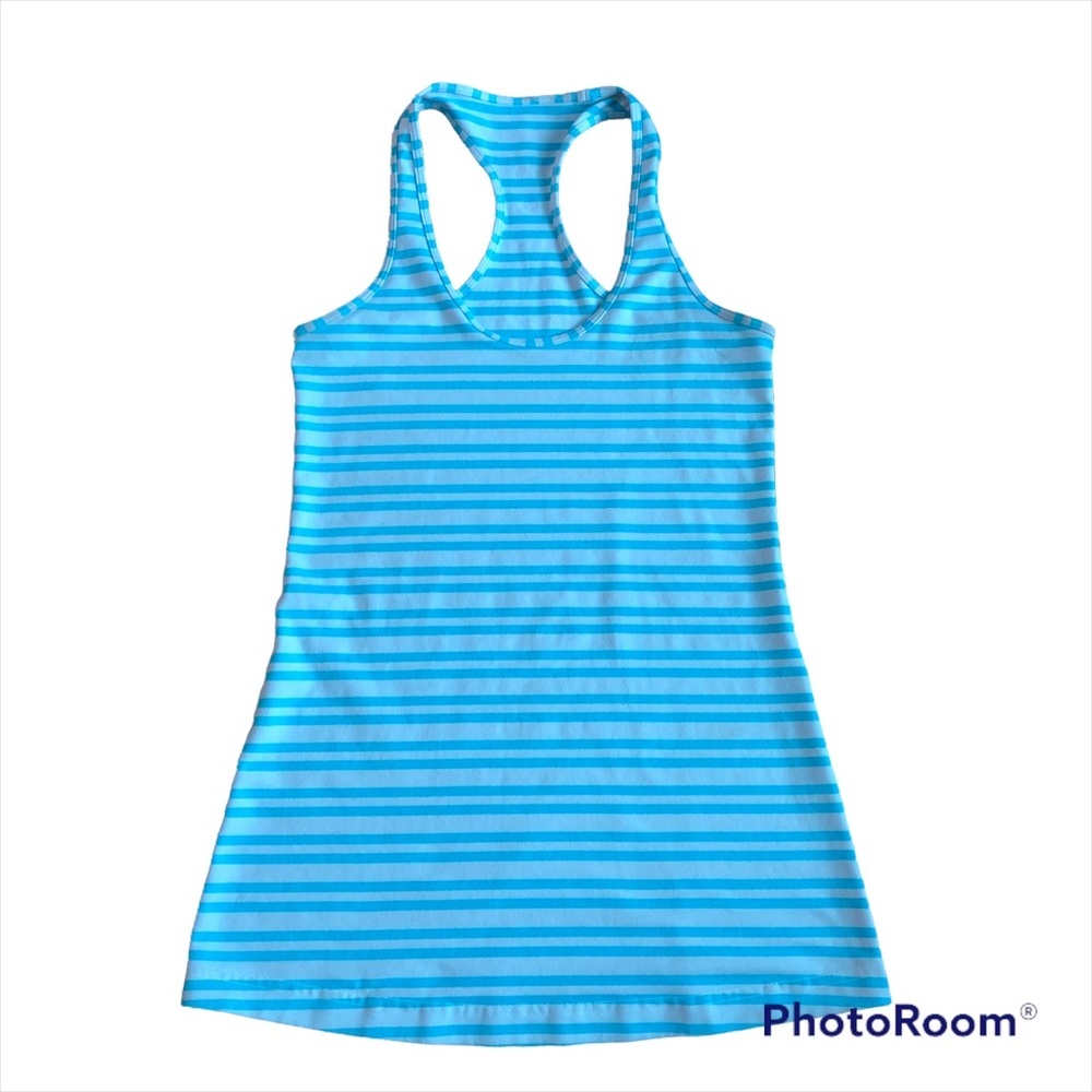 Lululemon Striped Cool Racerback Tank Top size 4